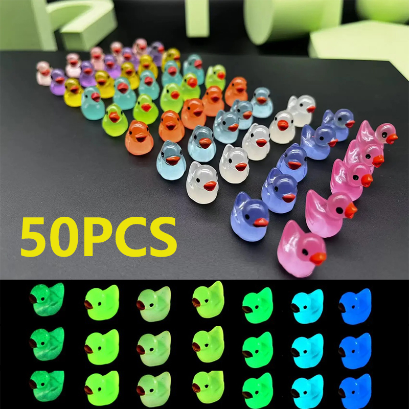 Home Improvement News - 50PCS Glowing Mini Resin Little Ducks