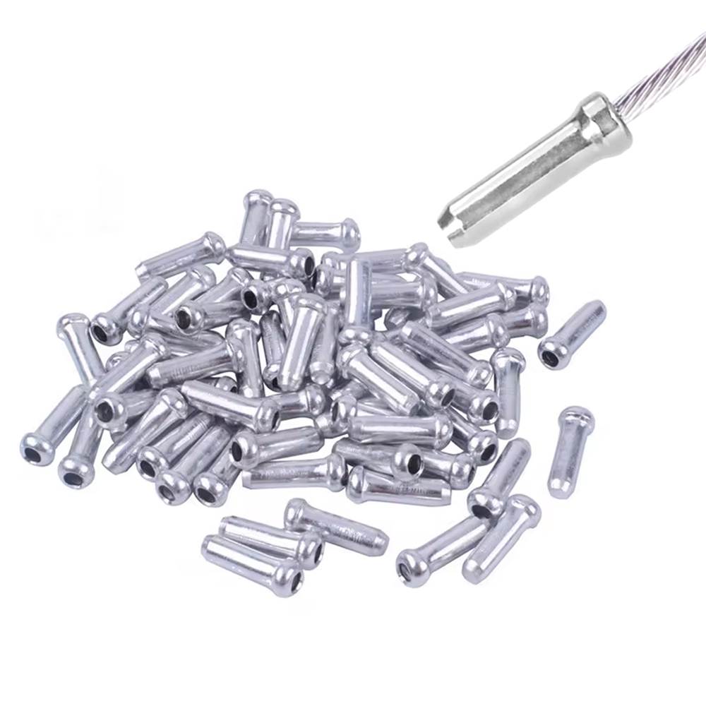 Wire Connector Cap - 100pcs Bicycle Brake Shifter Cable Tips