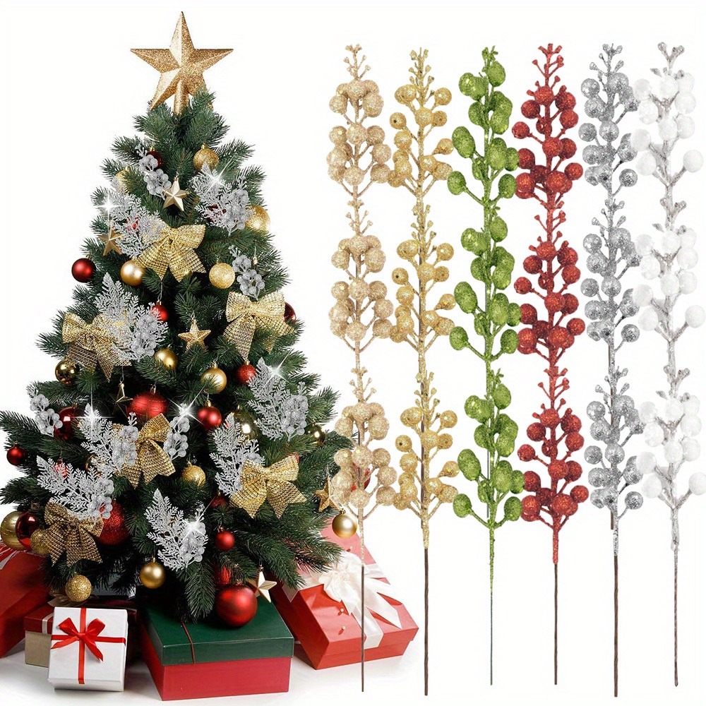 Home Improvement News - 10Pcs Artificial Berry Bouquet Christmas Decoration