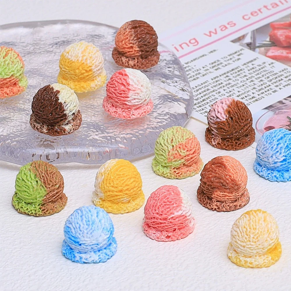 Home Improvement News - 10PCS Ice Cream Ball Series Miniature
