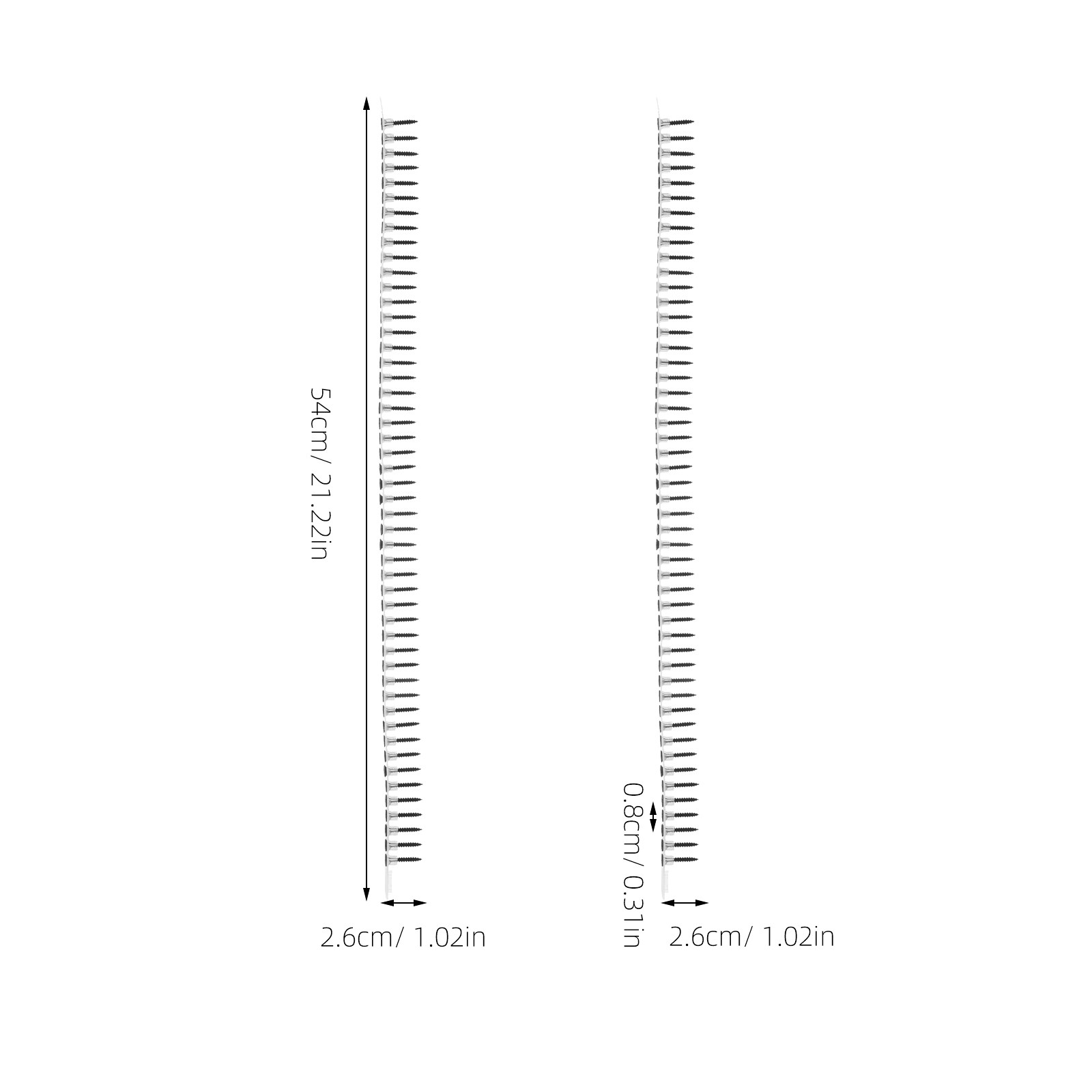 1000Pcs Heavy Duty Plastic Col - Picture Hanging Strip recension och pris