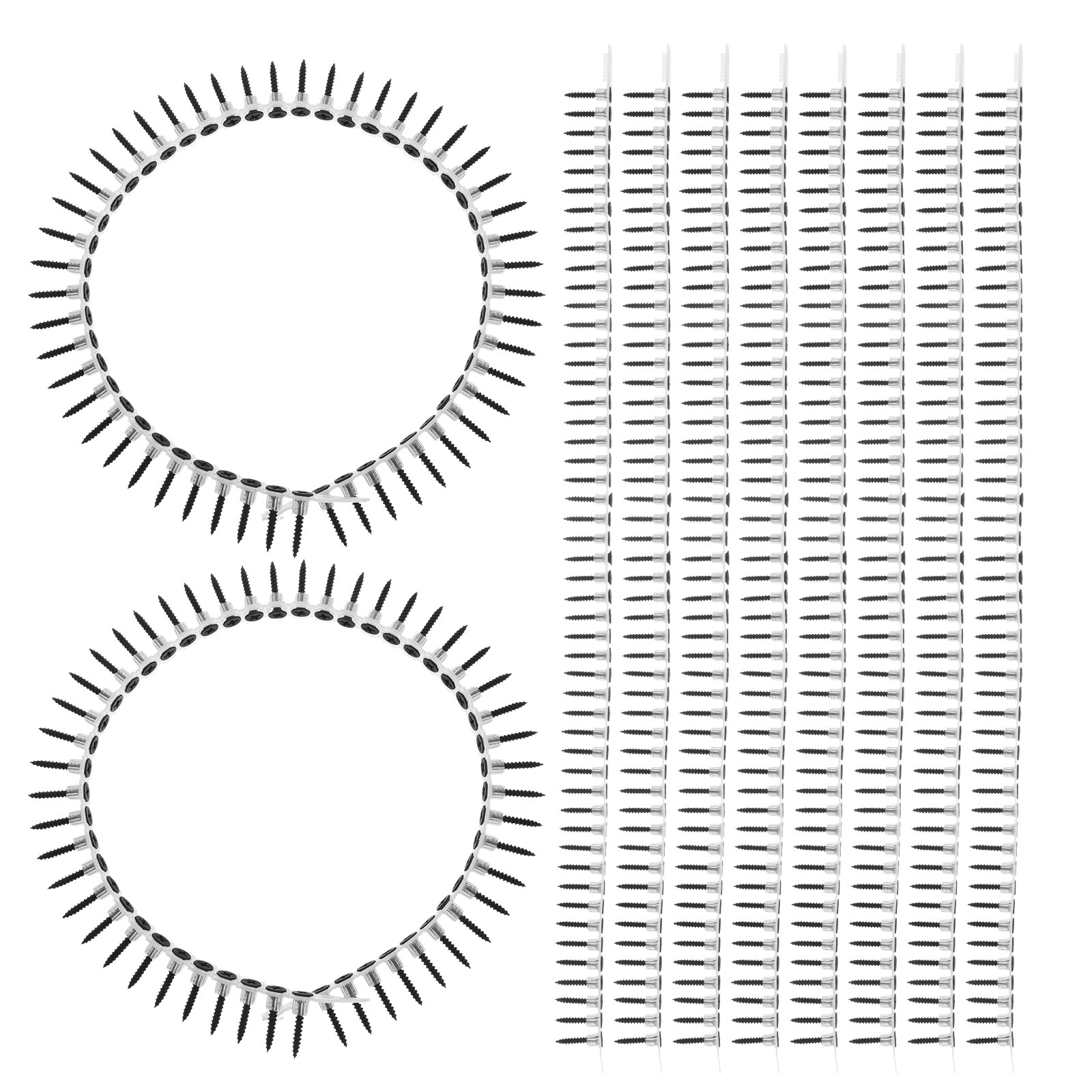 1000Pcs Heavy Duty Plastic Col - Picture Hanging Strip recension och pris
