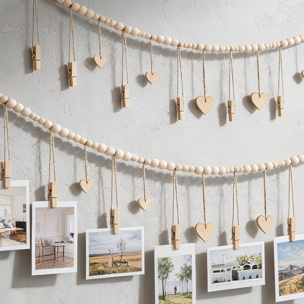 1pc Bead String Photo Storage  - Picture Hanging Strip recension och pris