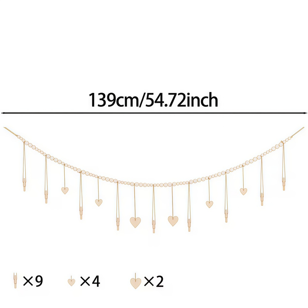 1pc Bead String Photo Storage  - Picture Hanging Strip recension och pris