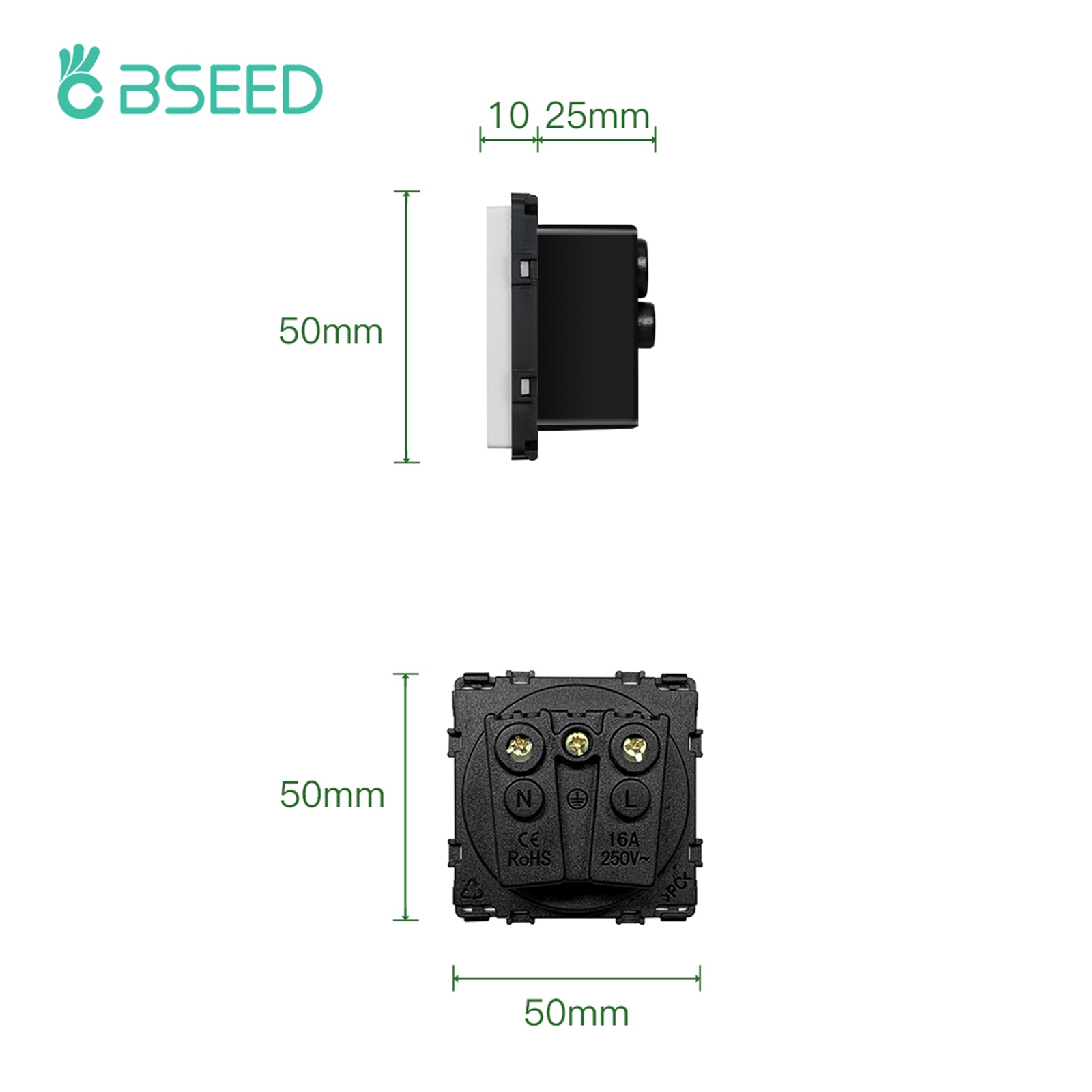 BSEED French Plug Wall Socket  - Home Improvement Outlet recension och pris