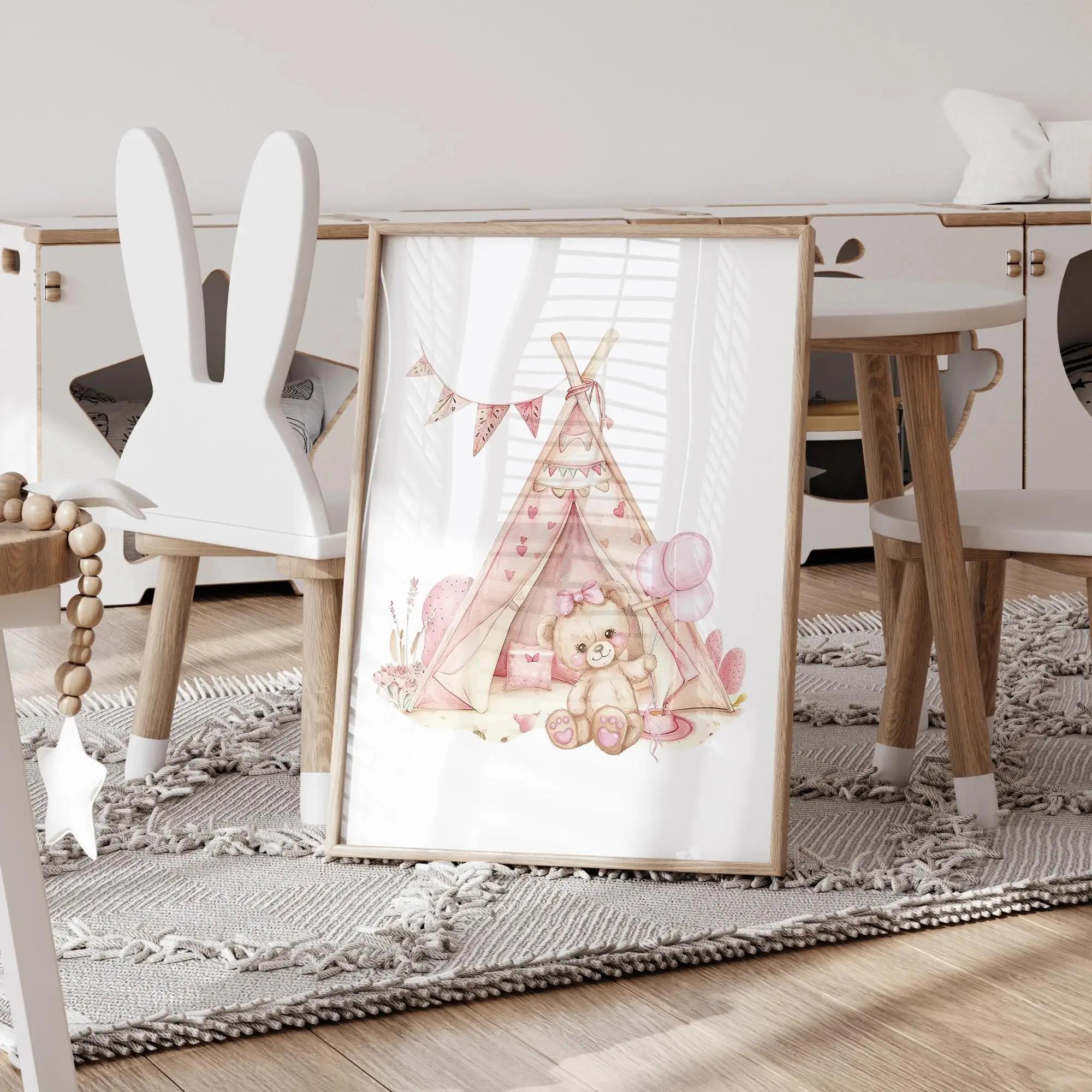 Pink Dream Bear Carousel Tent  - Home Improvement Kids recension och pris