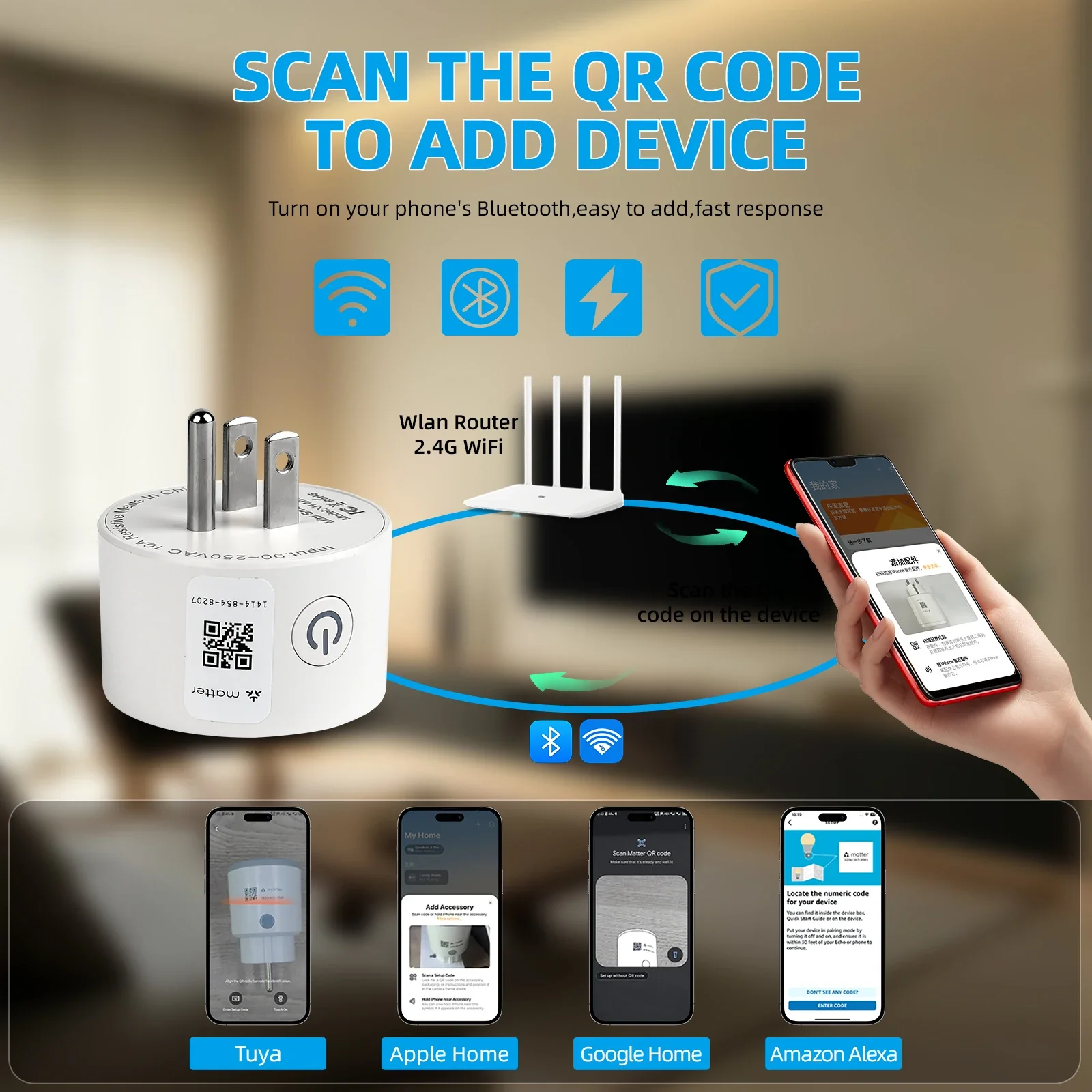 Matter Smart Home Plug Outlet  - Home Improvement Outlet recension och pris