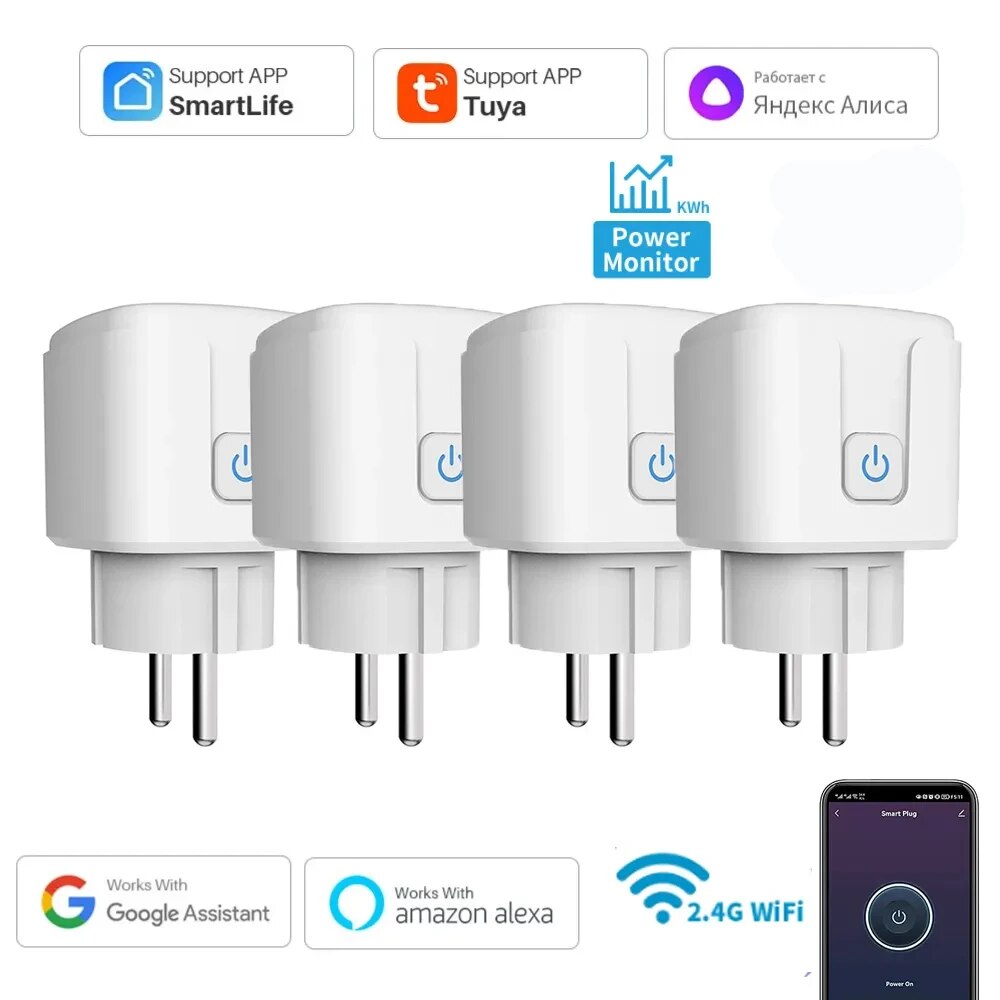 Smart EU Socket WiFi 20A EU Pl - Home Improvement Outlet recension och pris