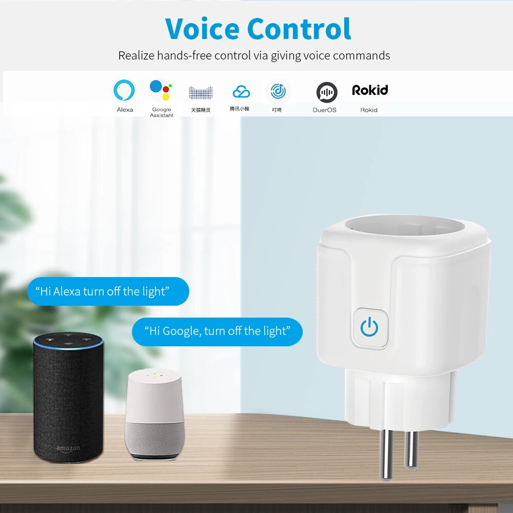 Smart EU Socket WiFi 20A EU Pl - Home Improvement Outlet recension och pris