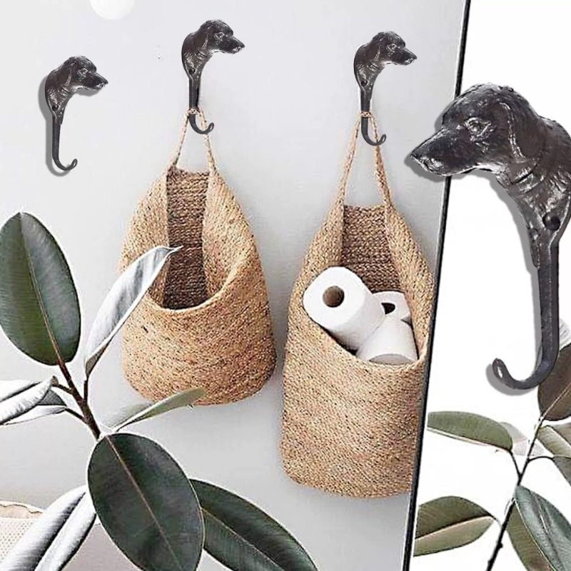 1pc Rustic Cast Iron Hook Dog/ - Home Improvement Cast recension och pris