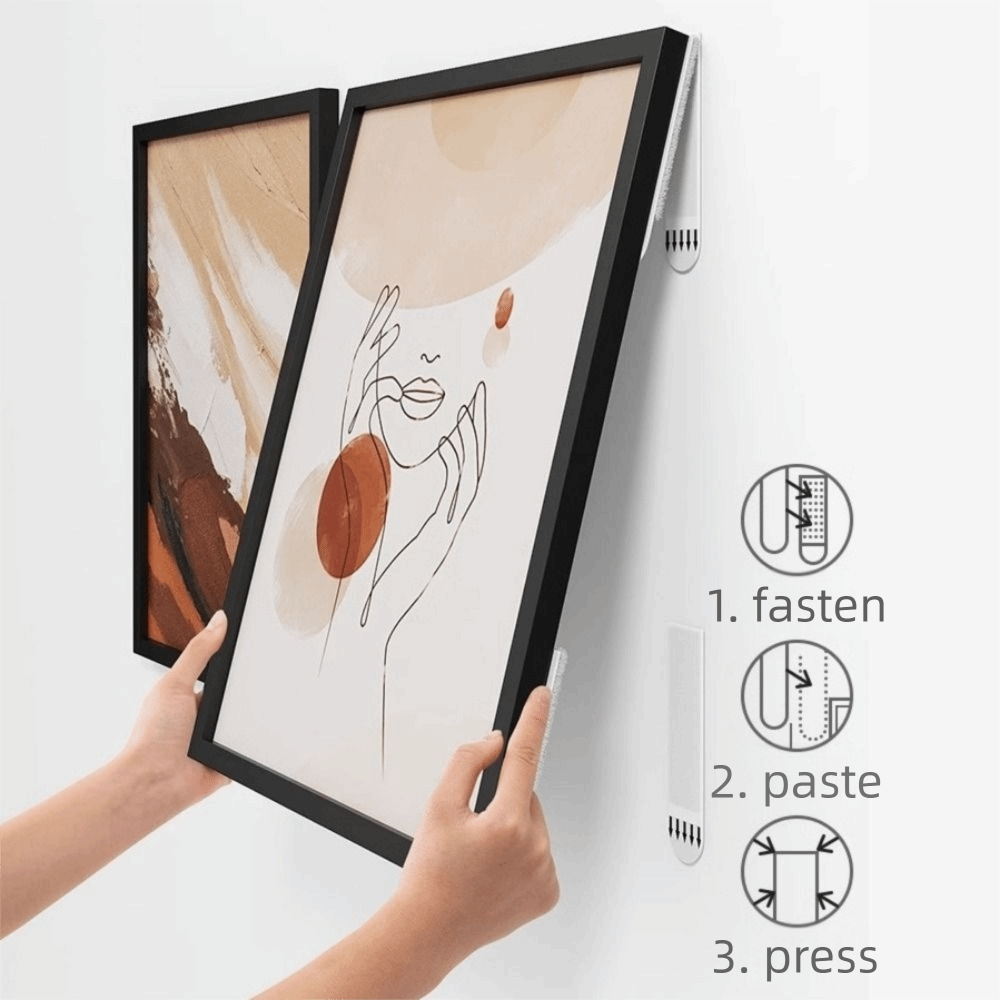 12 Pairs Heavy Duty Picture Ha - Picture Hanging Strip recension och pris